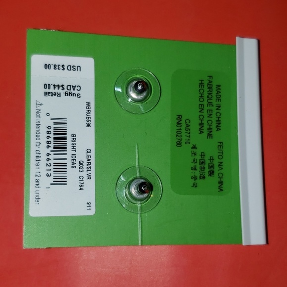 Kate Spade Silver CZ Earrings - Picture 2 of 2